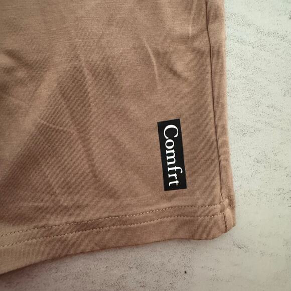 NWOT Comfrt Cloud Lounge Shorts Mocha Large - Picture 5 of 5